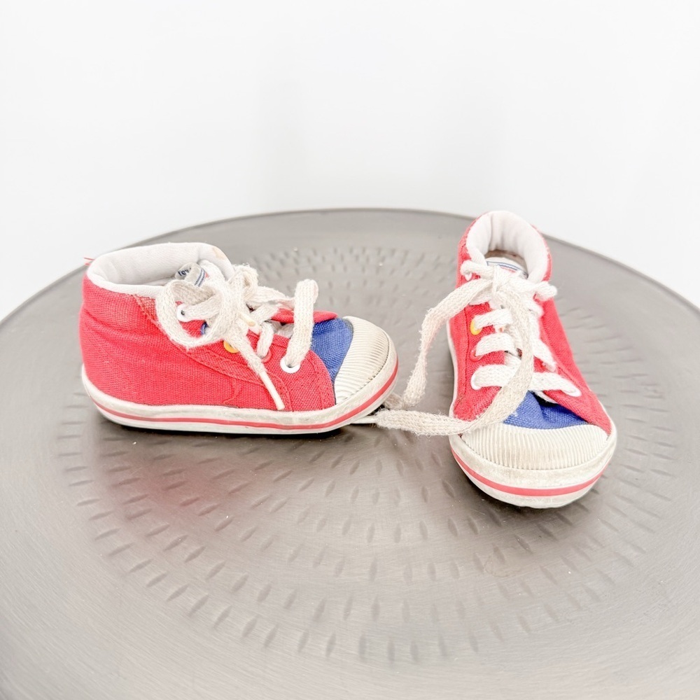 Vintage Fisher Price Red/White baby shoes